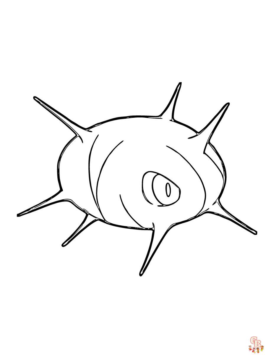 Cascoon coloring page