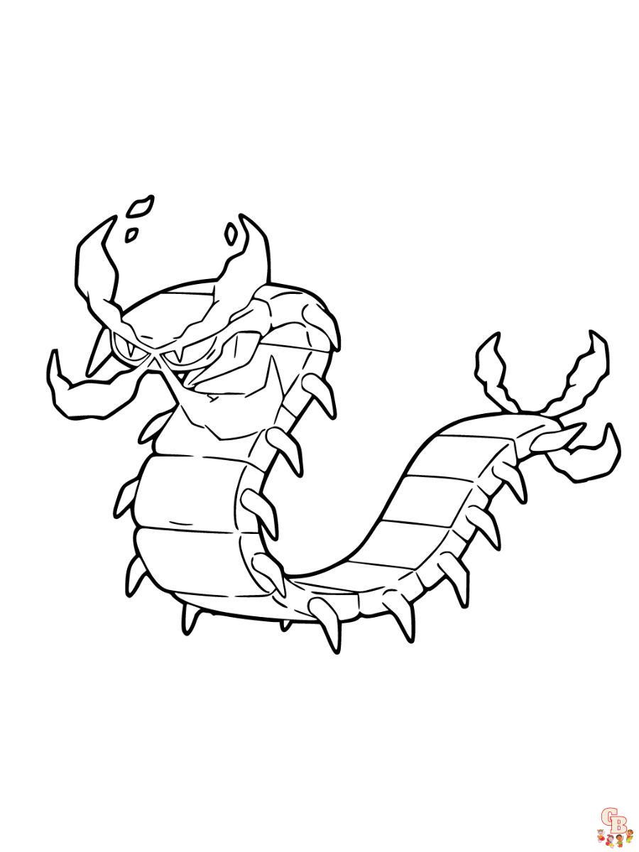 Centiskorch coloring page