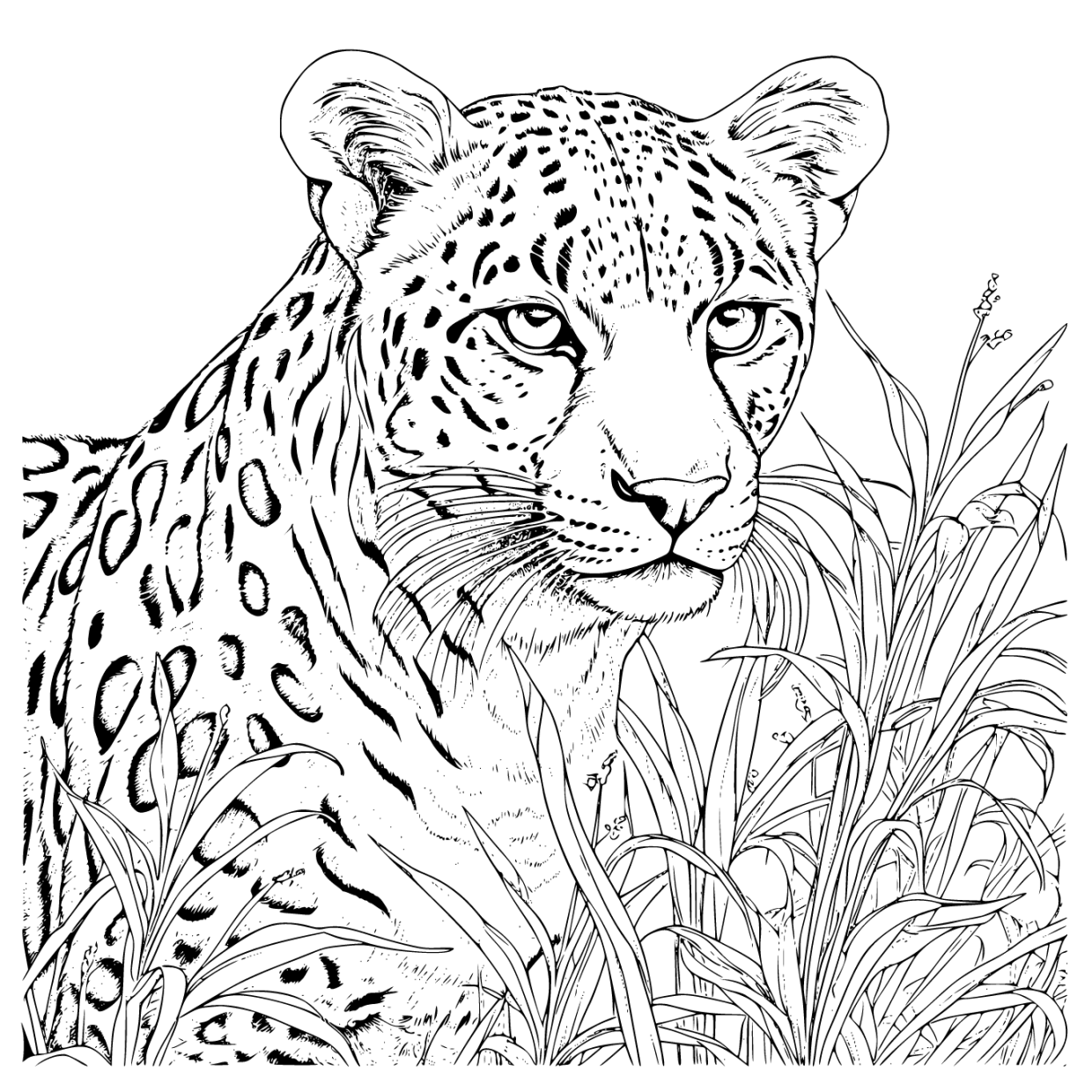 Printable Cheetah Coloring Pages Free For Kids And Adults