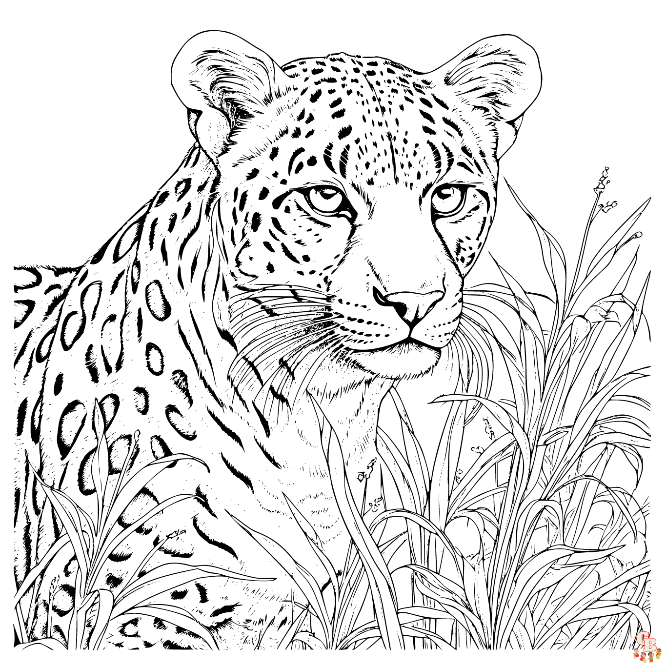 Dibujos de guepardo para colorear imprimibles gratis