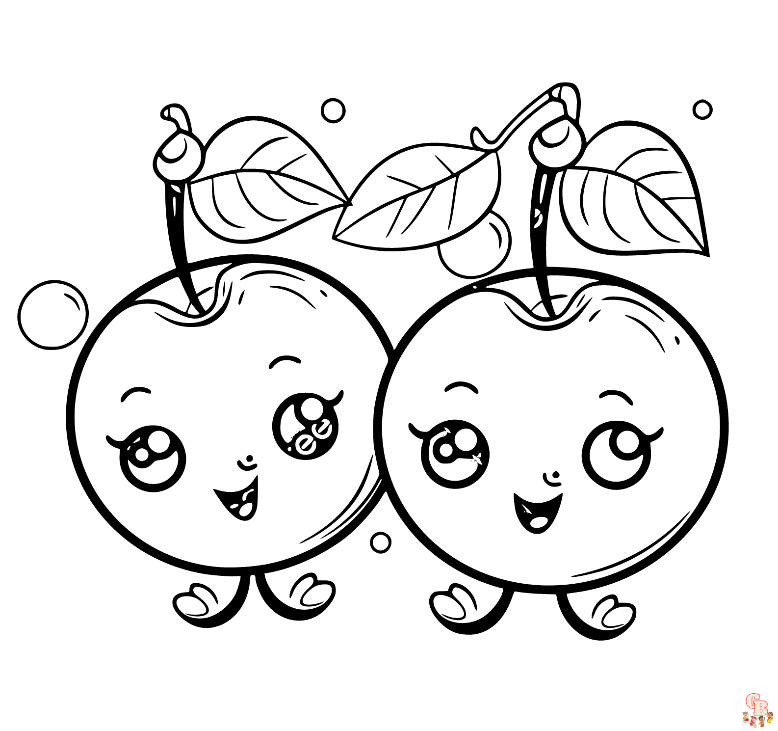 Cherry coloring pages to print