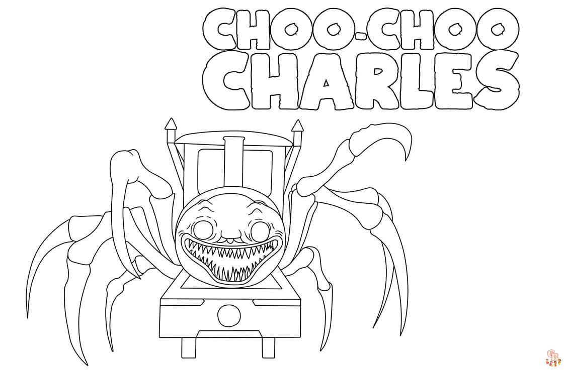 Choo Choo Charles Coloring Pages