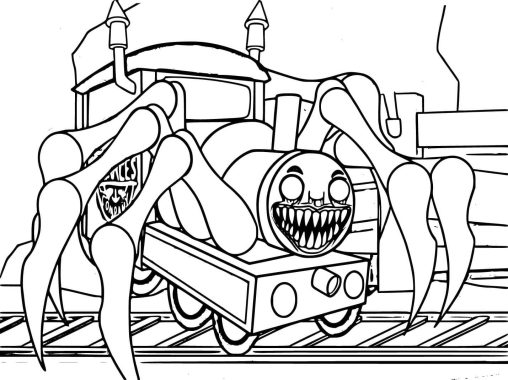 Printable Choo Choo Charles Coloring Pages Free