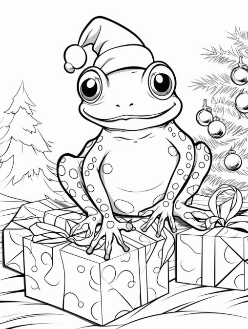 Free Printable Frog Coloring Pages by GBcoloring