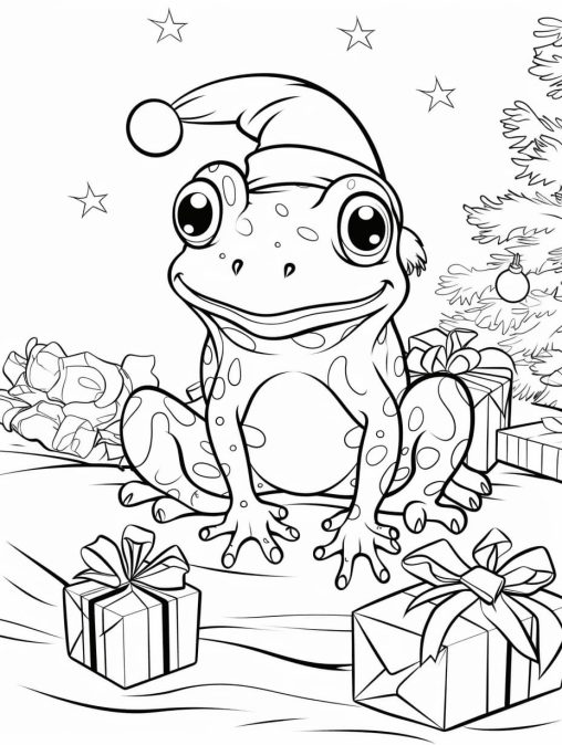 Free Printable Frog Coloring Pages by GBcoloring