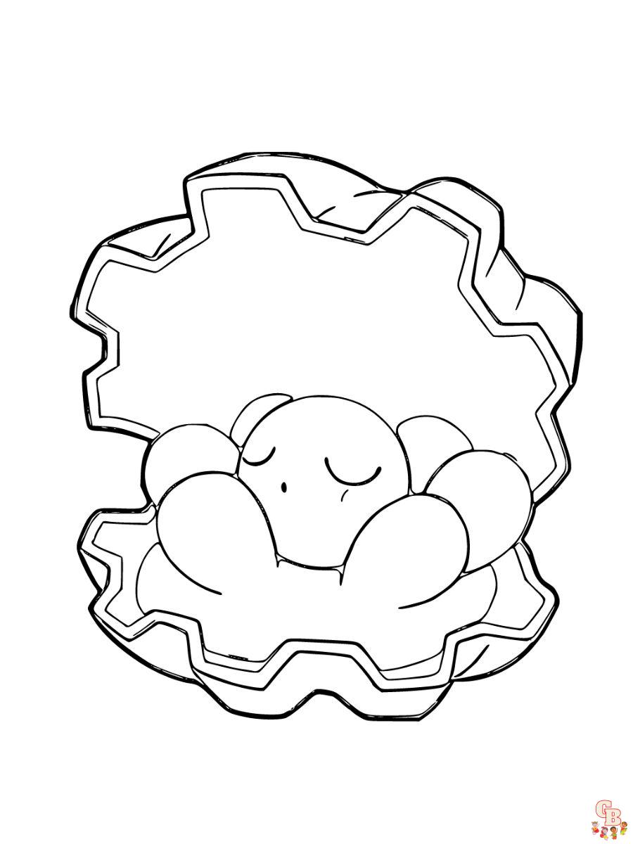 Clamperl coloring pages