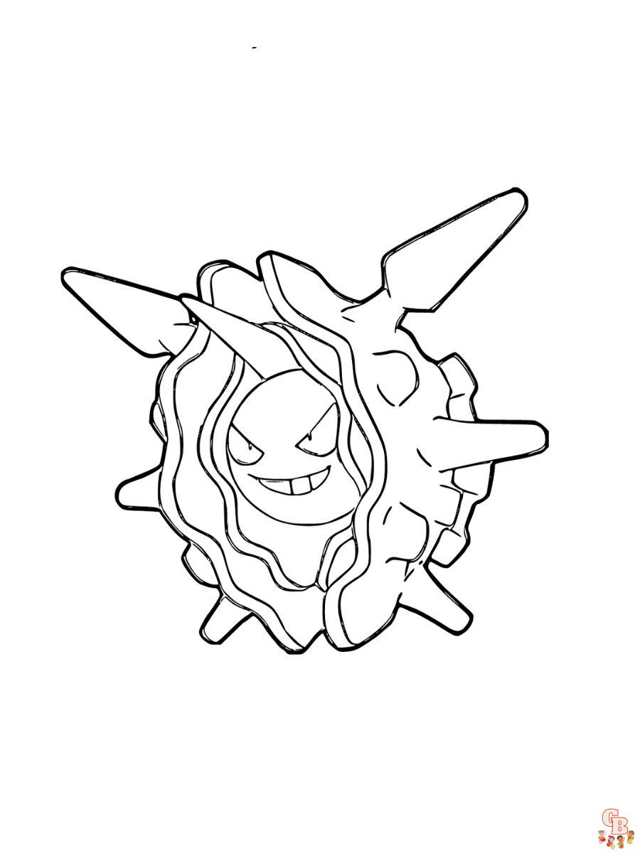 Cloyster coloring pages