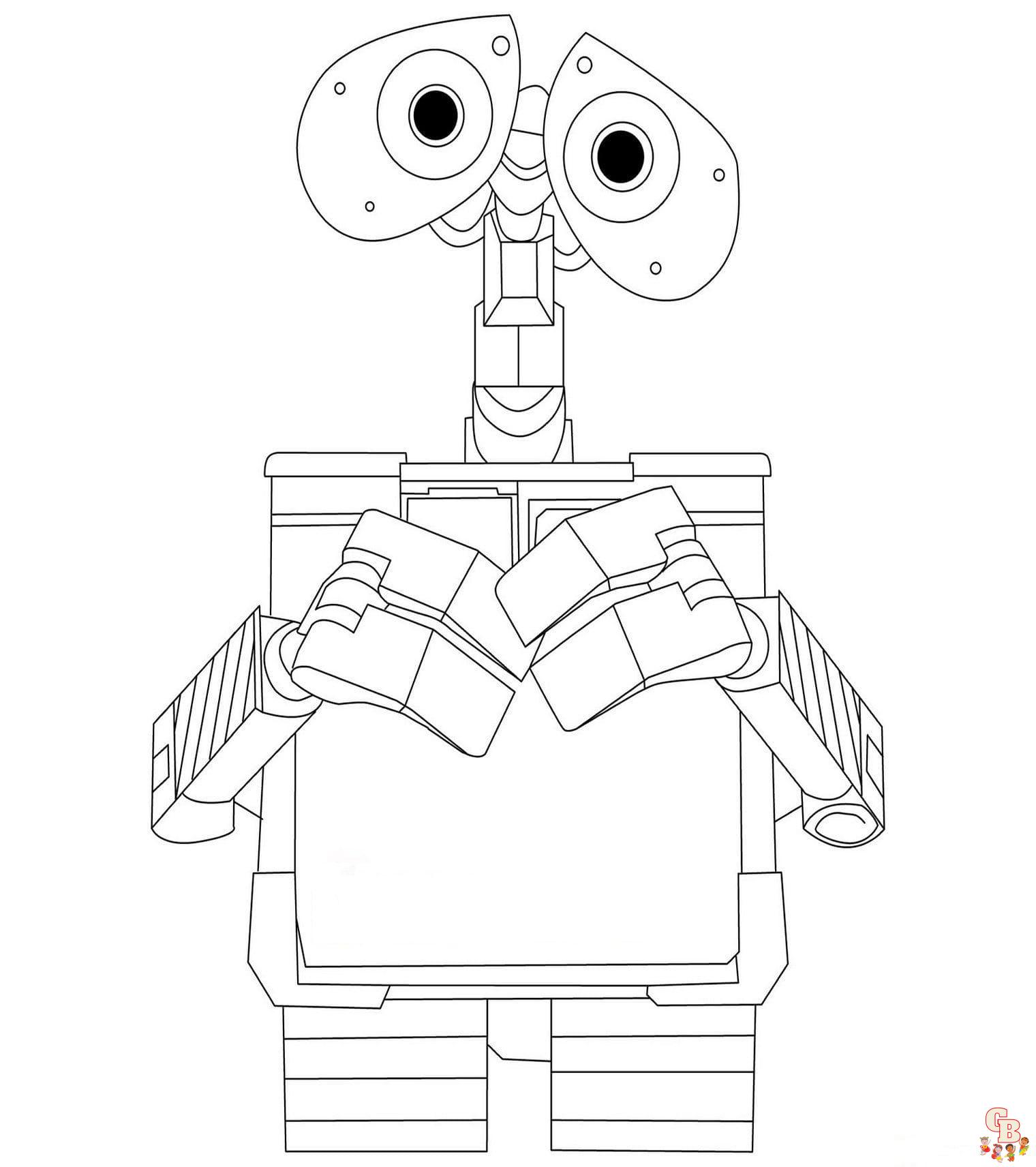 Coloring for kids wall e 28254