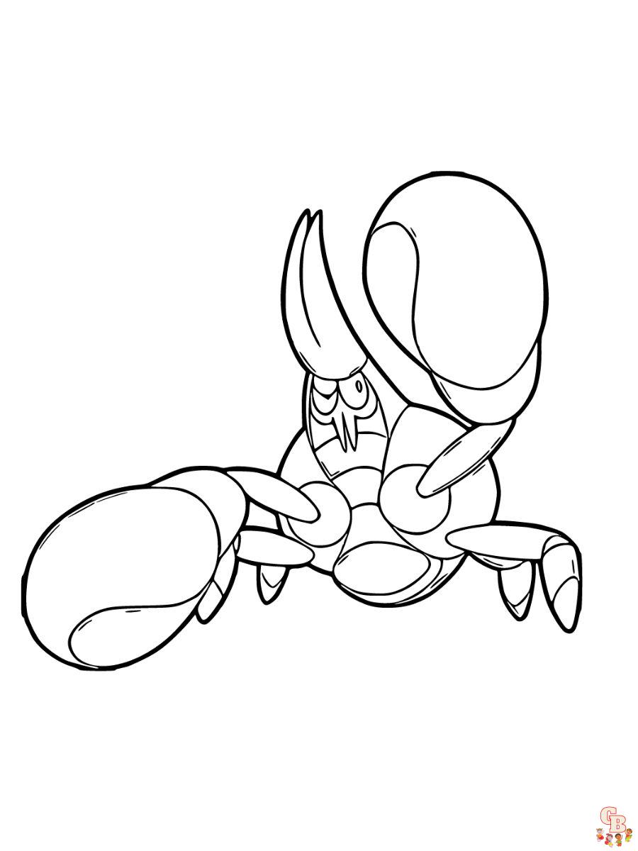 Crabrawler coloring page