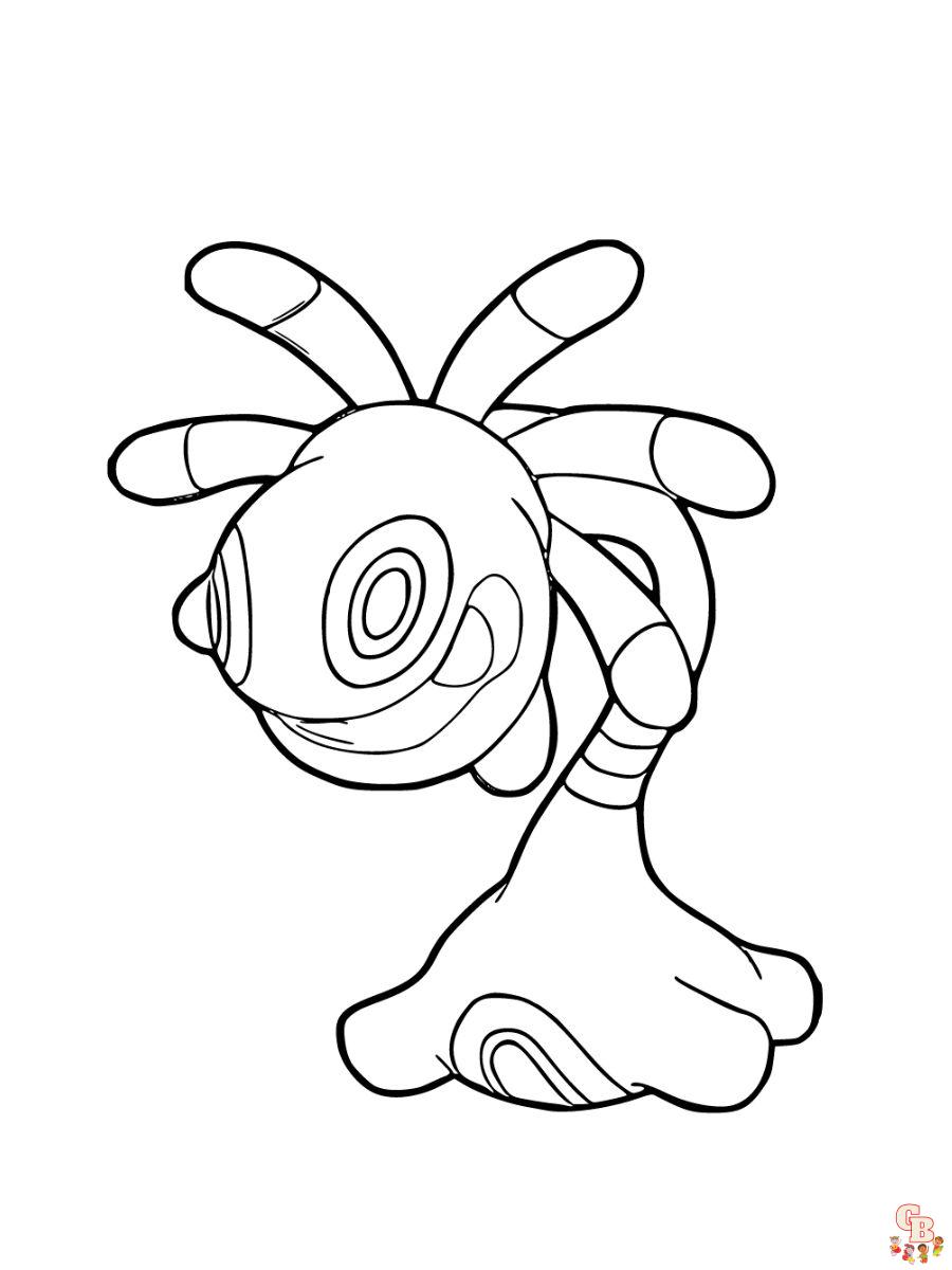 Cradily coloring pages