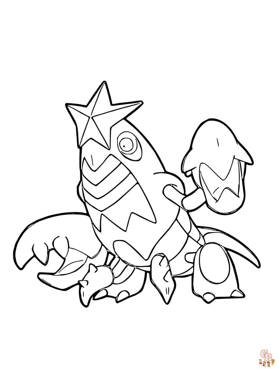 Crawdaunt coloring pages