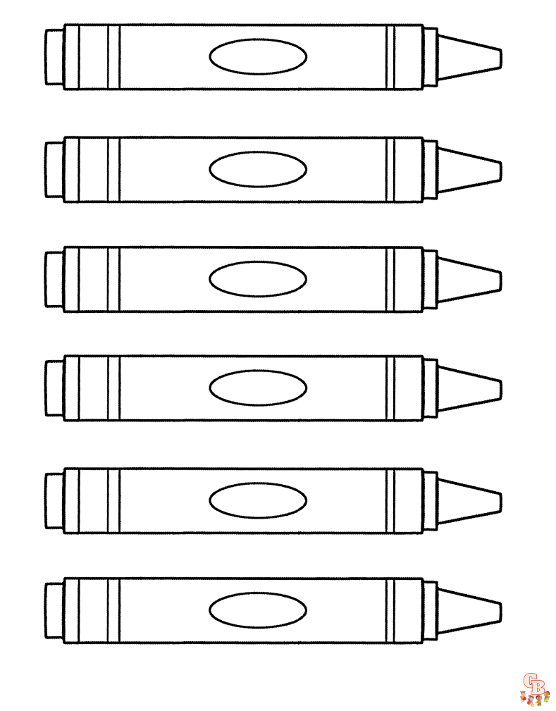 Color The Crayons Coloring Page