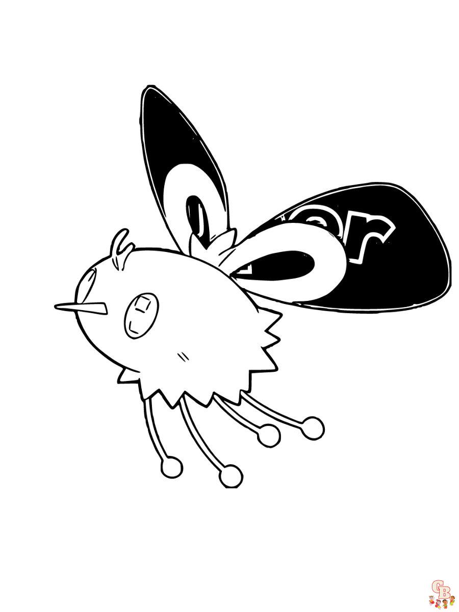 Cutiefly coloring page