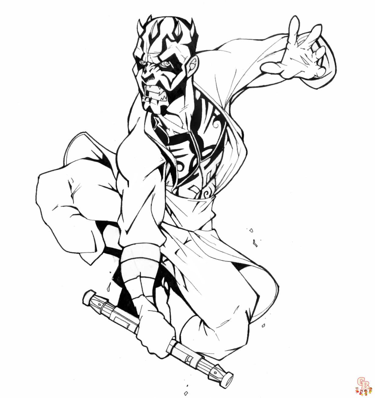 Darth Maul Coloring Pages