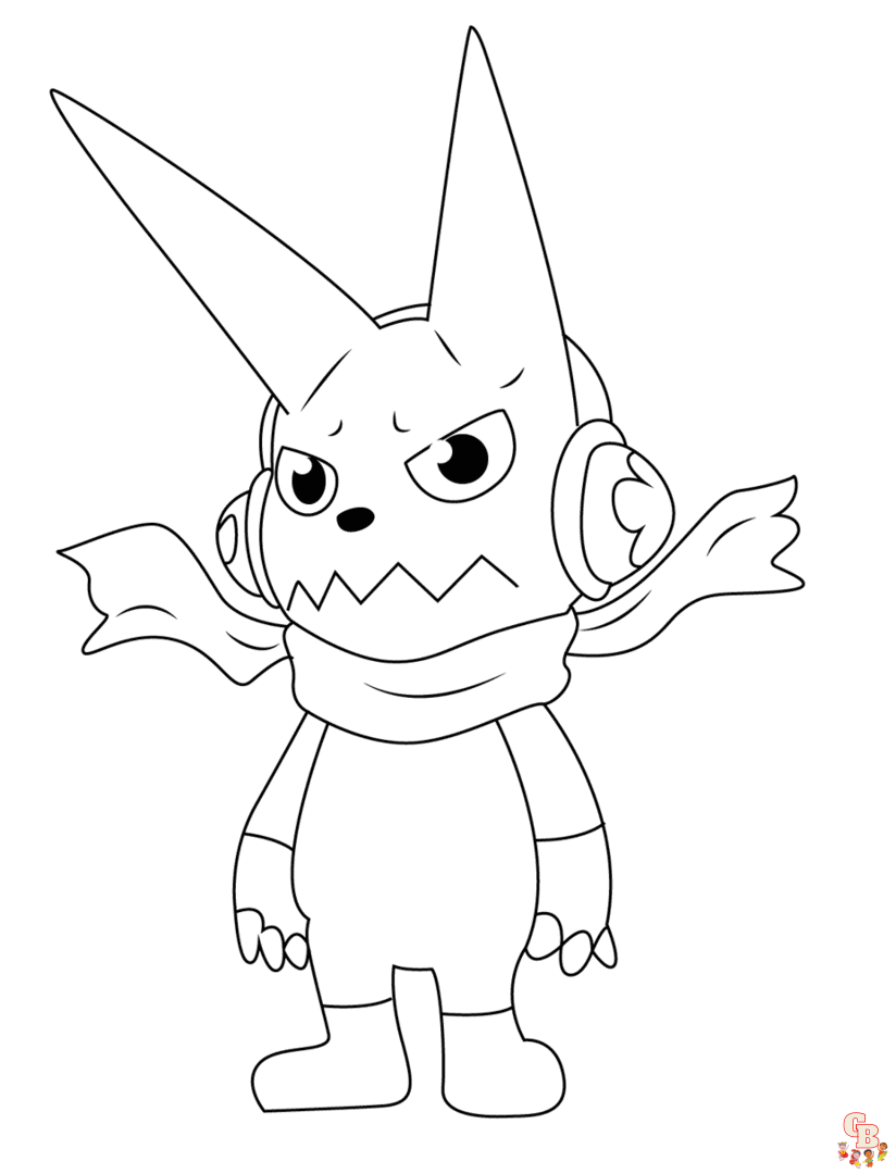 Digimon coloring pages free