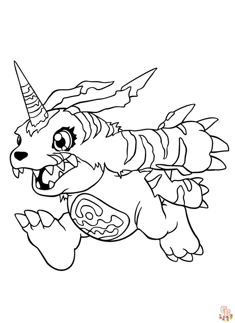 Digimon coloring pages to print