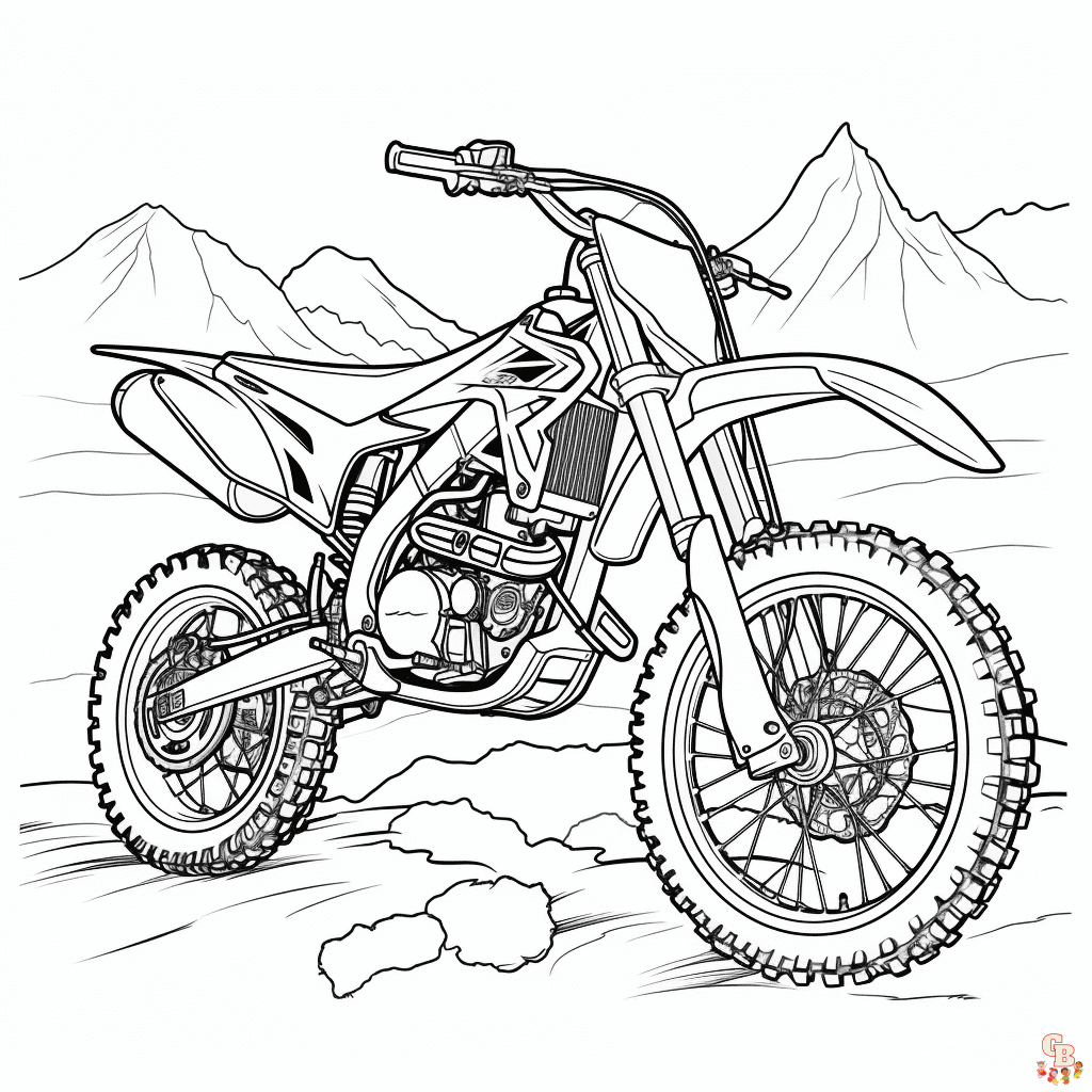 Dirt Bike coloring pages free