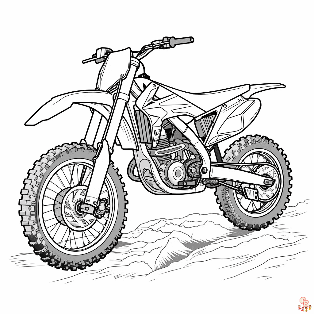 Dirt Bike coloring pages printable free