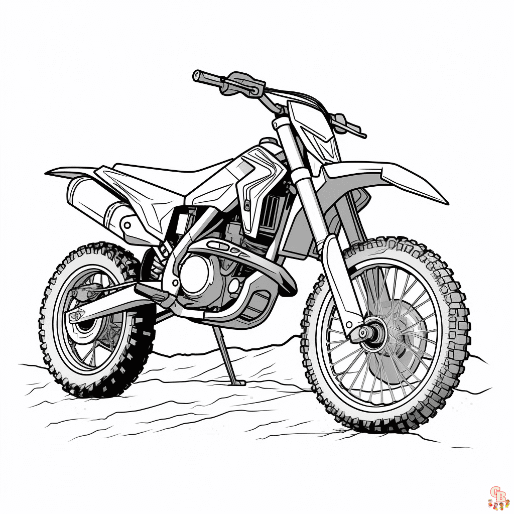 Dirt Bike coloring pages to print