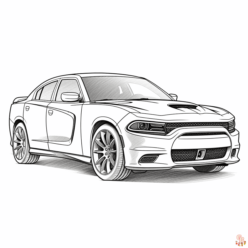 Dodge Charger Coloring Pages