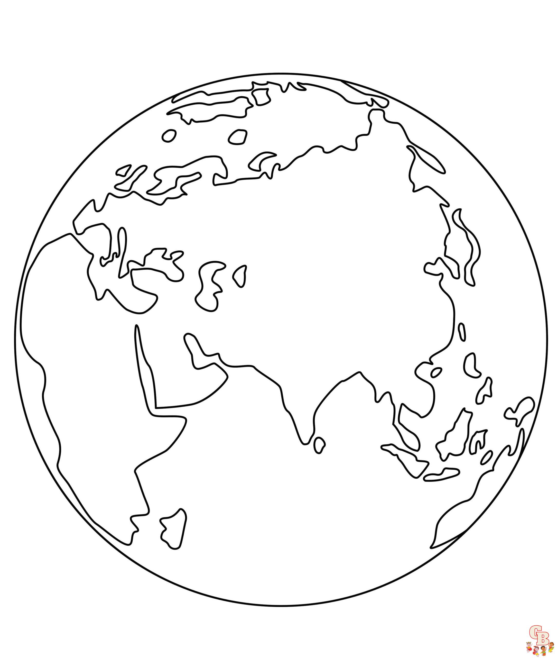Earth coloring pages printable free
