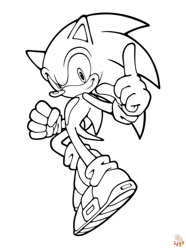 100+ Sonic the Hedgehog Coloring Pages Free - GBColoring
