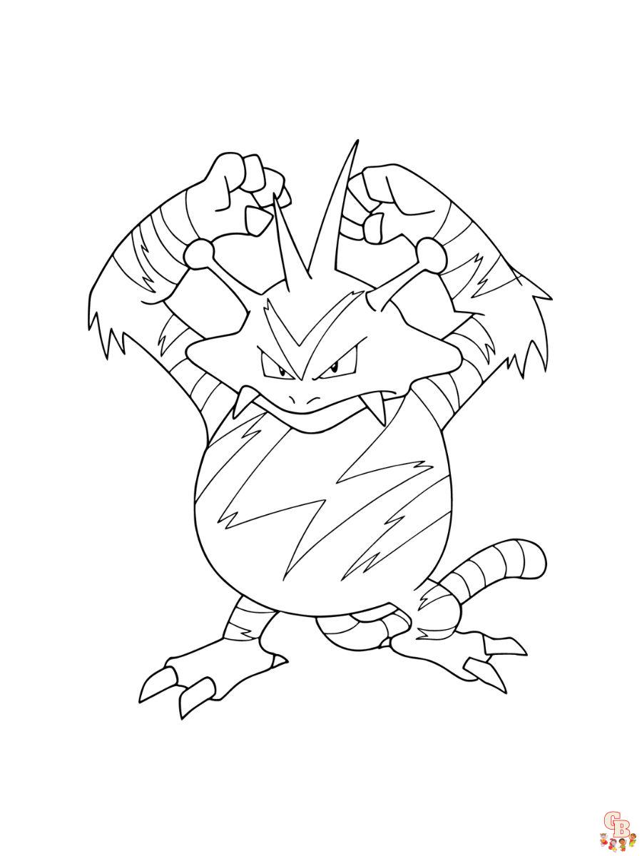 Electabuzz coloring pages
