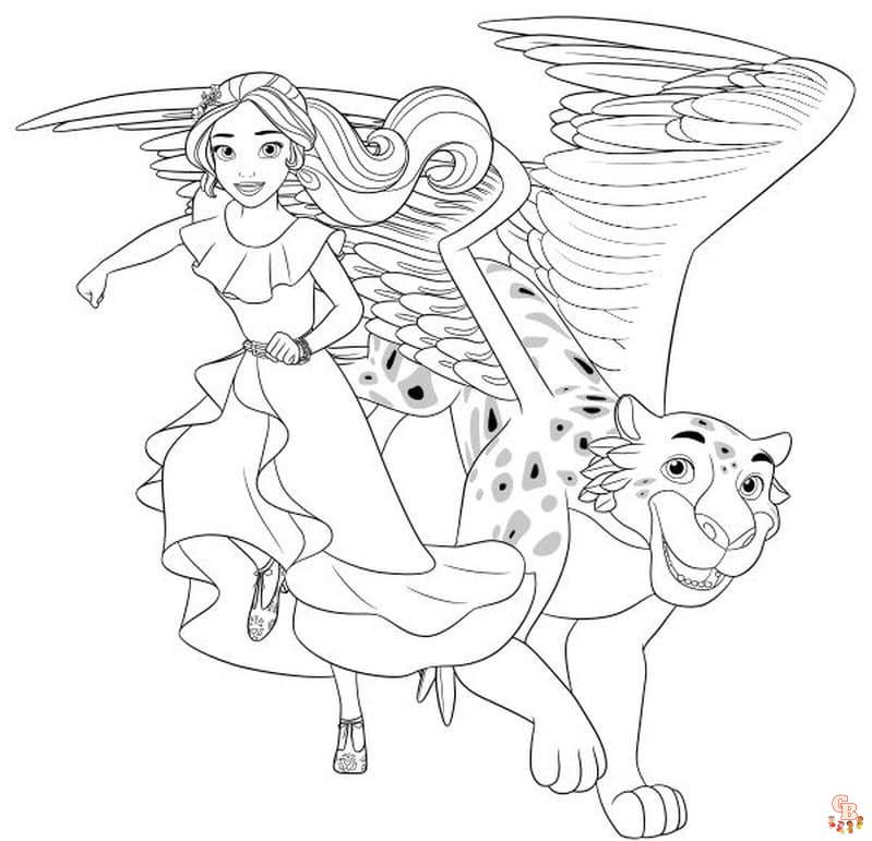 Elena of Avalor Coloring Pages