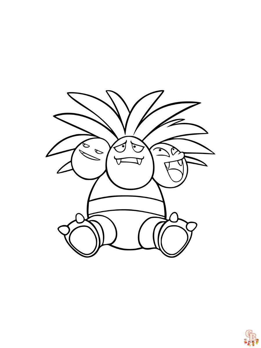 Exeggutor coloring pages