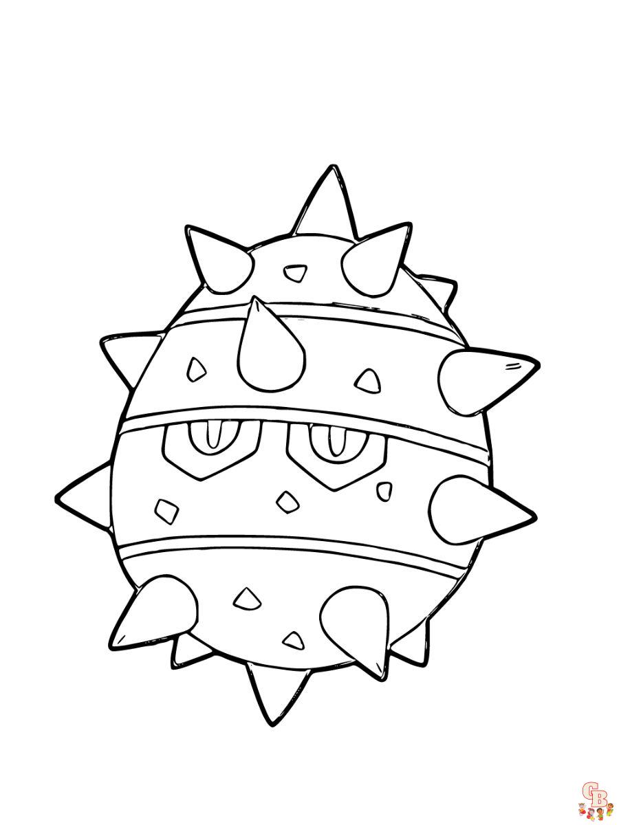 Ferroseed coloring page