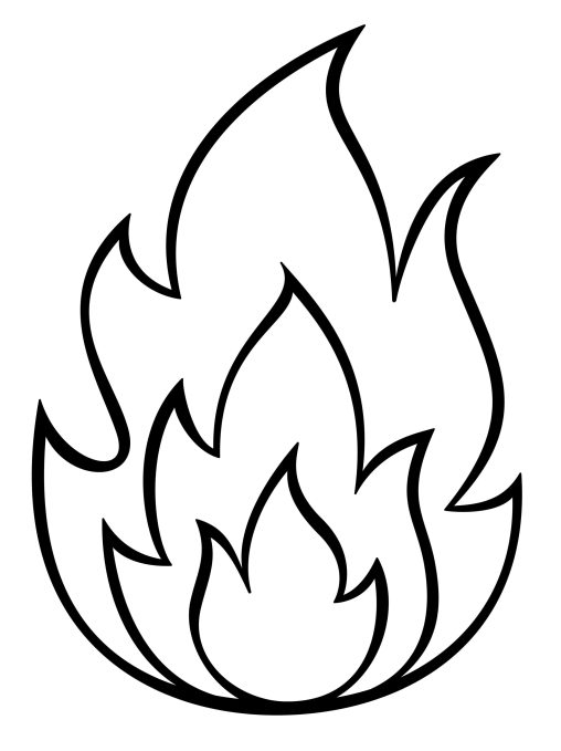 Printable Flame Coloring Pages Free For Kids And Adults