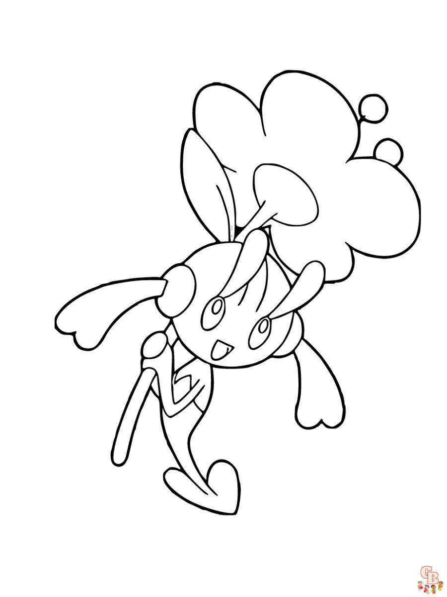 Floette coloring page