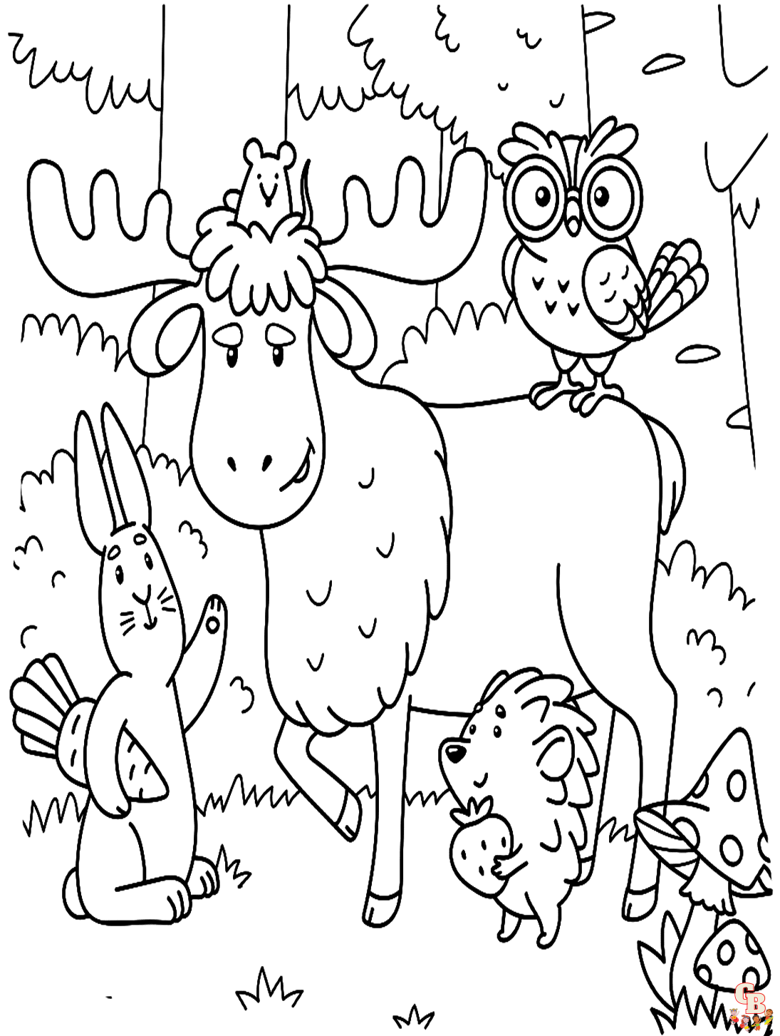Foresrt coloring pages free
