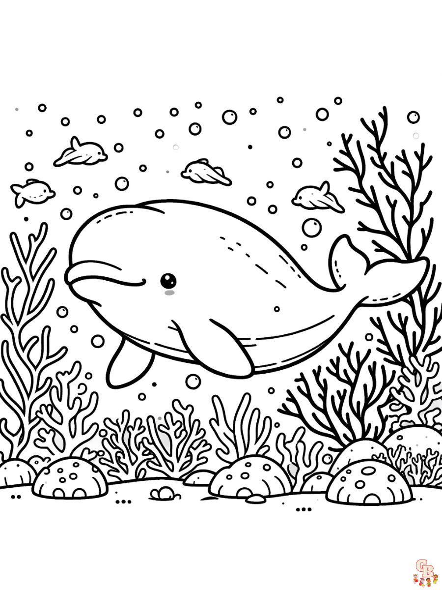 Free Beluga Whale Coloring Pages