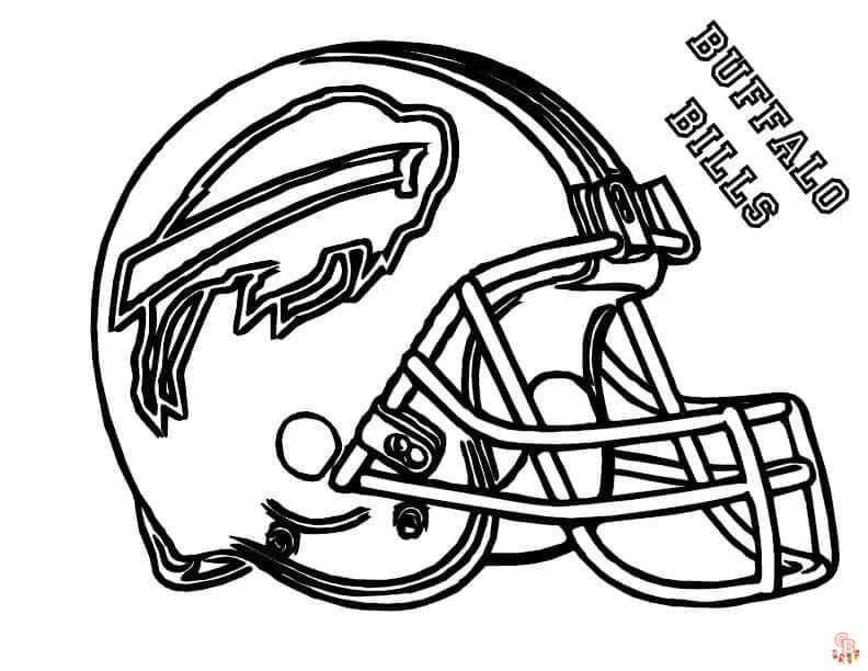 Free Buffalo Bills coloring pages for kids