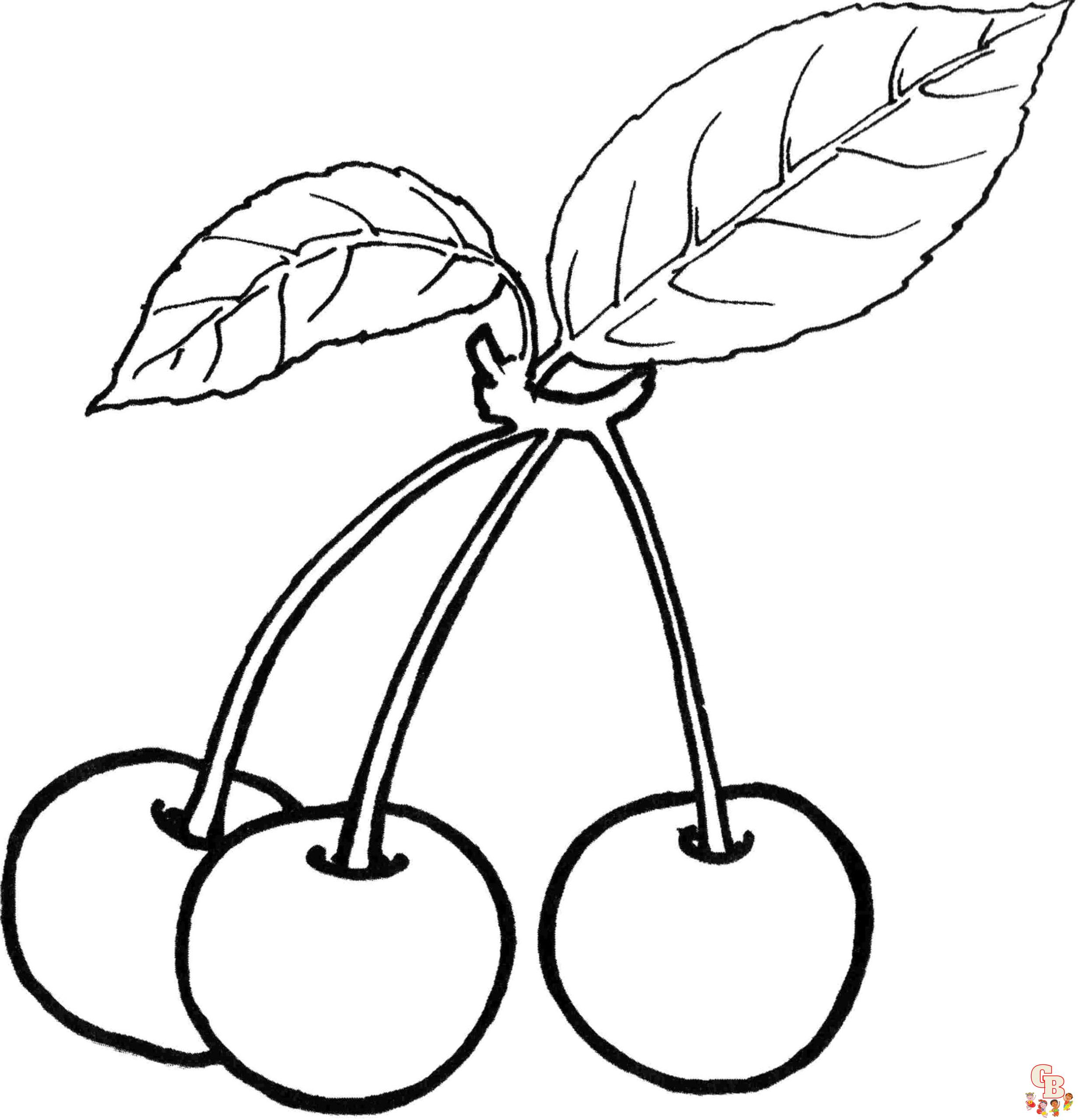 Cherry Coloring Pages