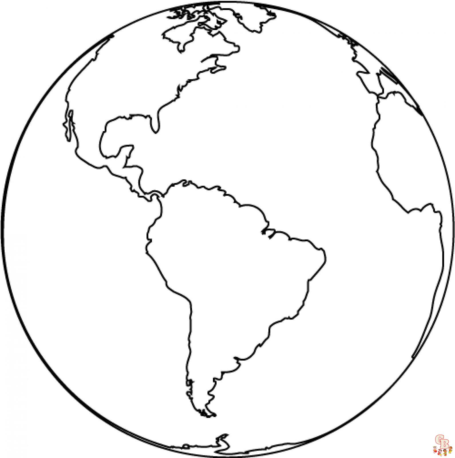 Free Earth coloring pages for kids