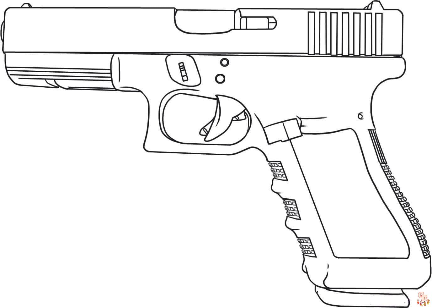 Guns Coloring Pages