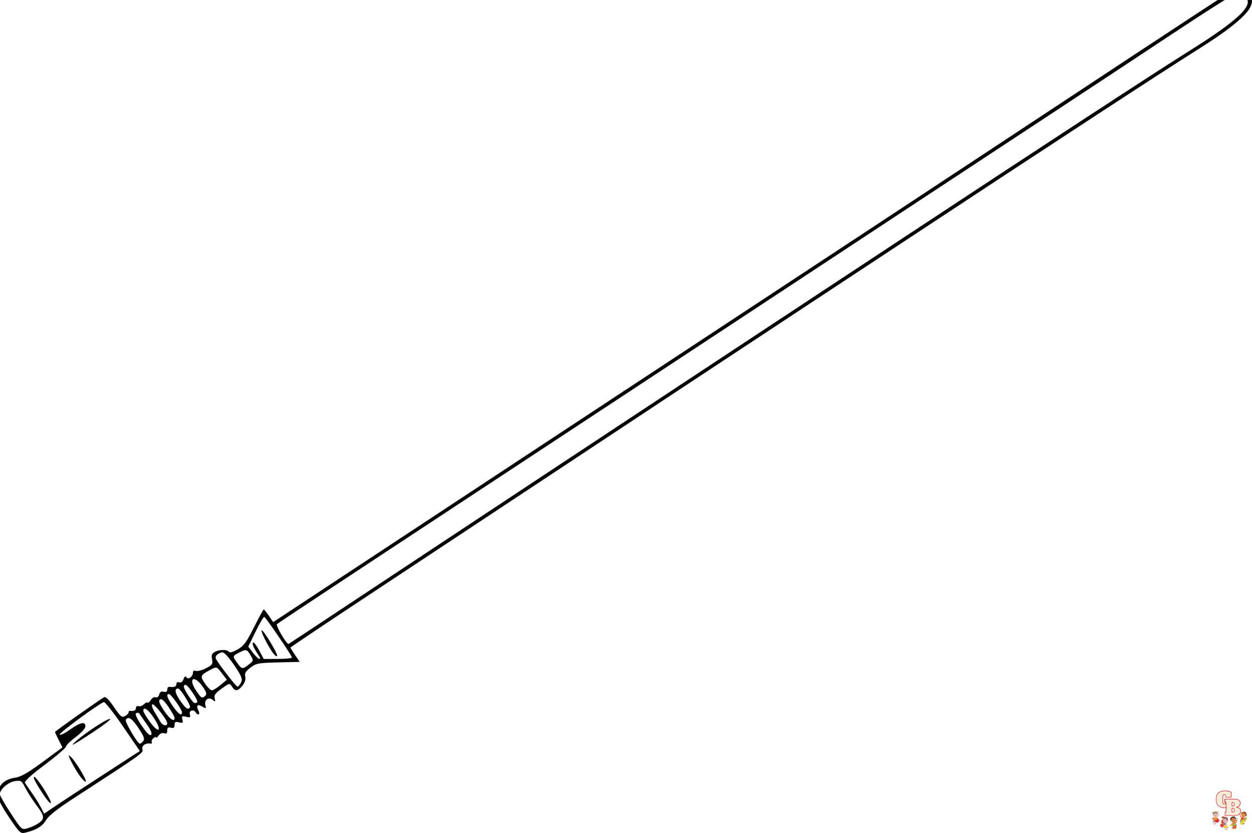 Lightsaber Coloring Pages