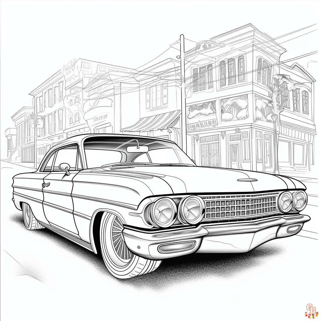 Lowrider Coloring Pages