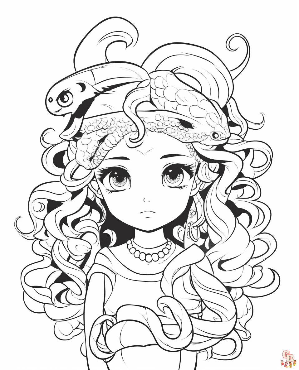 Medusa Coloring Pages