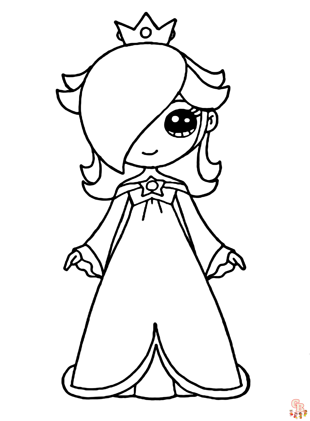 Free Rosalina coloring pages for kids