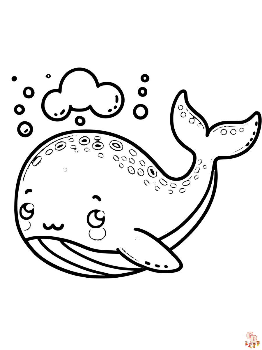 Free blue whale coloring pages