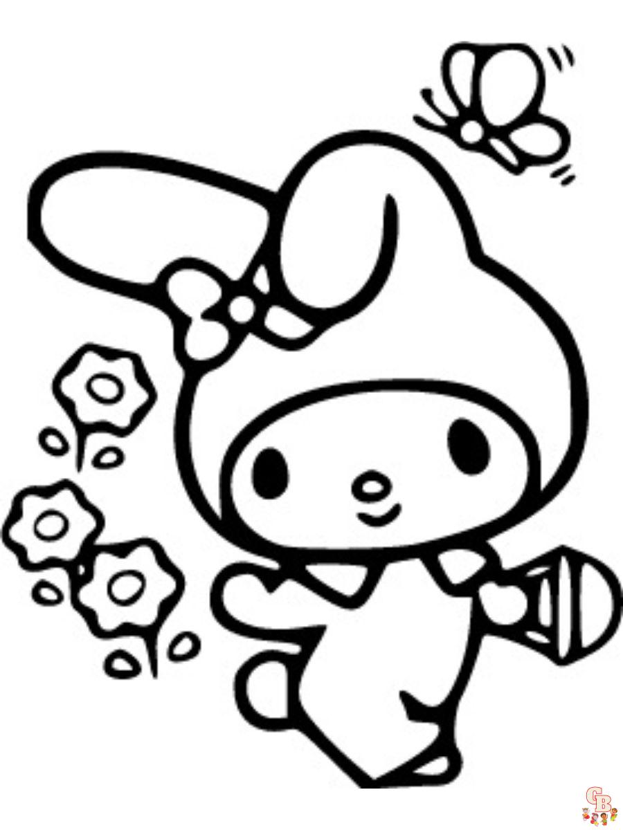 Free coloring pages my melody