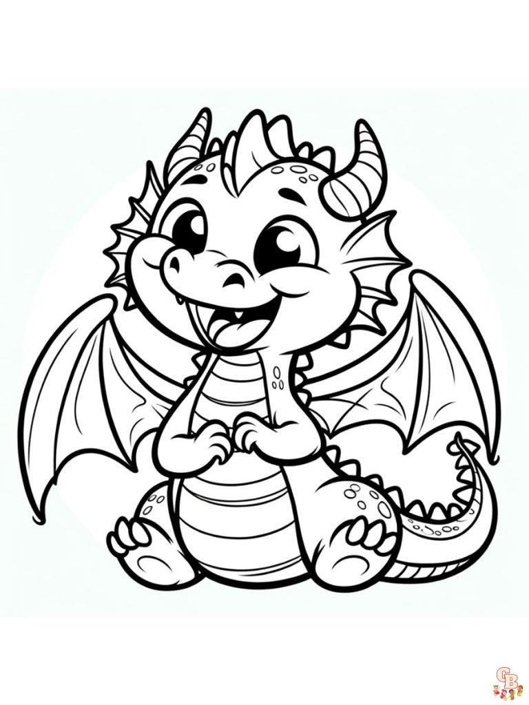 Dragon Coloring Pages Printable and Free