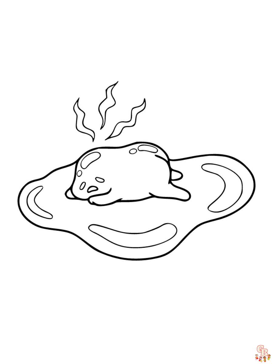 Free gudetama coloring pages to print
