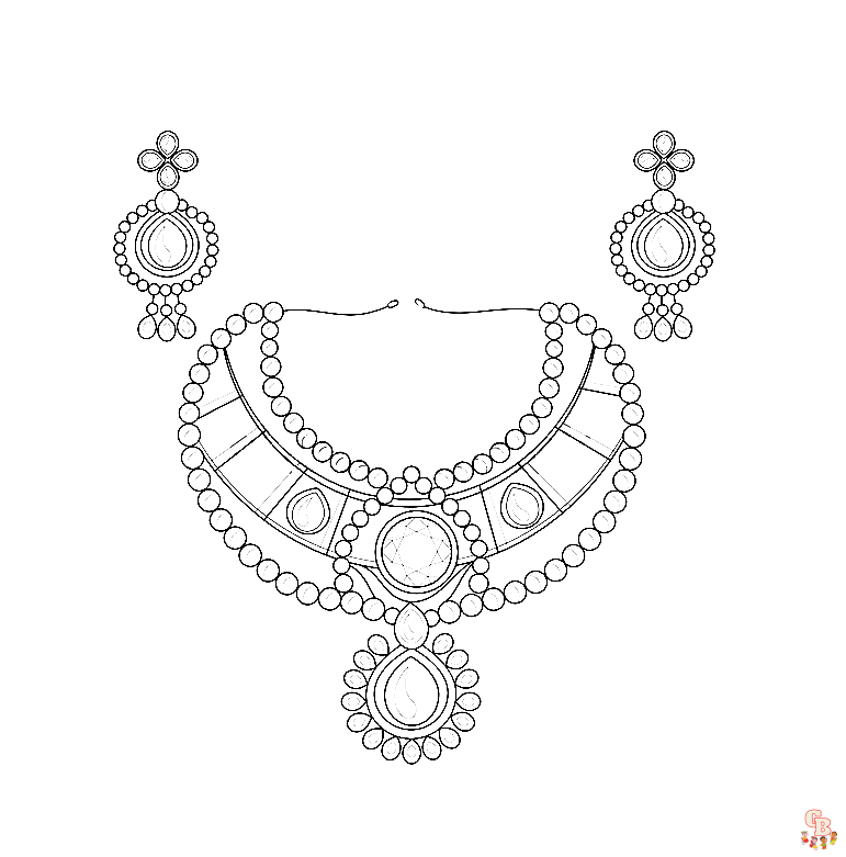 Jewelry Coloring Pages