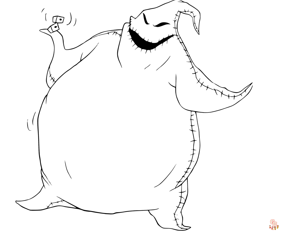 Oogie Boogie Coloring Pages