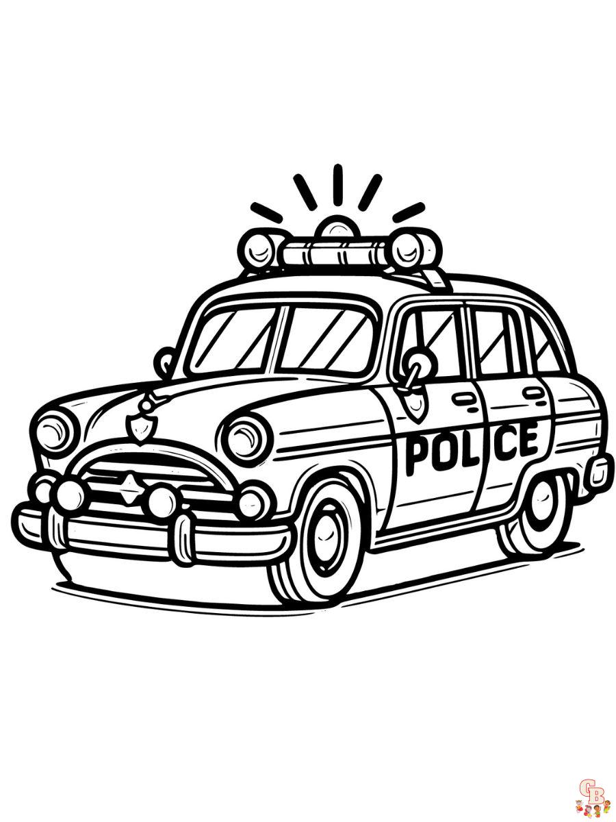 Free police coloring pages printable