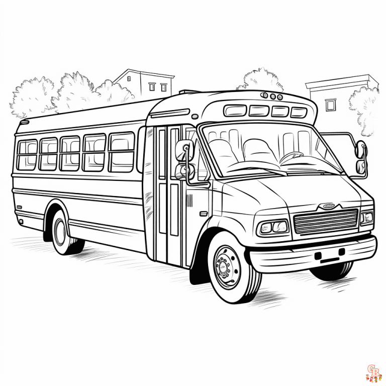 Printable School Bus Coloring Pages Free For Kids And Adults